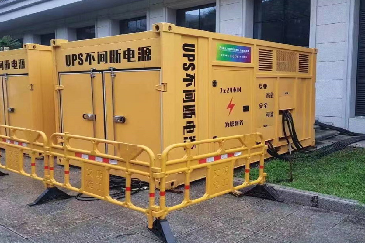 双阳发电机租赁施工现场