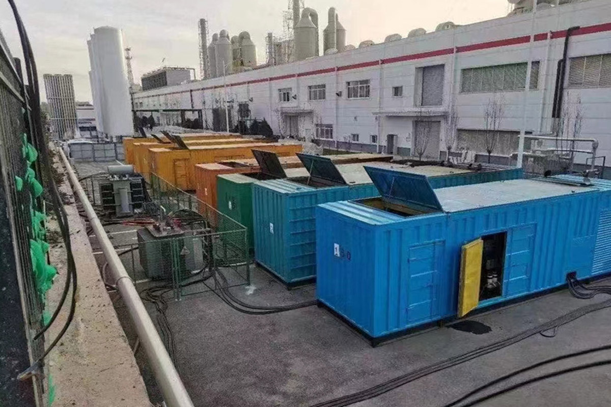 双阳发电机租赁施工现场